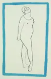 Marino Marini, Gaukler, blauer Rand