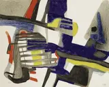 Maurice Estève, Matinailles, 1956, Lithograph in colours