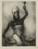 Alfred Kubin, 4 Bll. Figürliche Motive, 1940, Lithograph