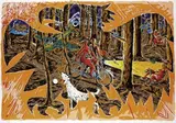 Jörg Immendorff, Rimbaudvogel, 1993, Silkscreen in colours