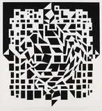 Victor Vasarely, 2 sheets: Kompositionen, 1980, Silkscreen in colours