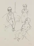 George Grosz, Krach, 1921, Offset lithograph