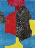 Serge Poliakoff, Composition rouge, bleue, jaune et noir