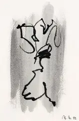 2 Bll. Ohne Titel by Martin und Brigitte Matschinsky-Denninghoff, 1992, Watercolour, sold Mar 2006