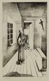 Carlo Mense, 2 Bll.: Die Stigmatisation des Hl. Franziskus. Jazz-Kapelle, 1921, Lithograph