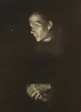 Arbeiterfrau im Profil nach links by Käthe Kollwitz, 1903, Lithograph, sold Mar 2006