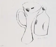 Gefäße by Julius Heinrich Bissier, 1964, Lithograph, sold Mar 2006