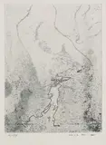 Max Ernst, Ohne Titel, 1961, Etching in colours