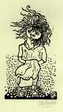 Otto Pankok, 2 Bll.: Ehra im Wind (Kind im Wind). Lauschende Kinder