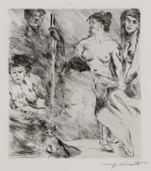 Der Harem by Lovis Corinth, 1914, Etching, sold Mar 2006