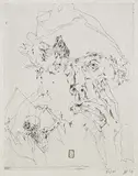 Horst Janssen, Selbst, 1977, Etching