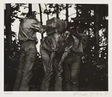 Johannes Grützke, 5 Bll. Figürliche Kompositionen, 1971, Etching and aquatint