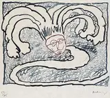 Pierre Alechinsky, Komposition
