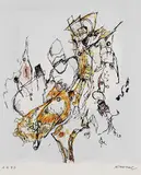 Rolf Cavael, Komposition, 1976, Mixed media