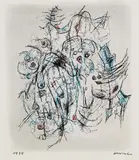Rolf Cavael, Komposition, 1975, Mixed media