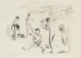 Max Liebermann, Badende Knaben, 1909, Lithograph