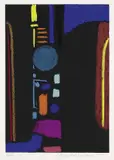 Max Ackermann, Komposition, 1973, Lithograph in colours