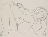 Schlafender Akt by Pablo Picasso, 1969, Lithograph, sold Mar 2006
