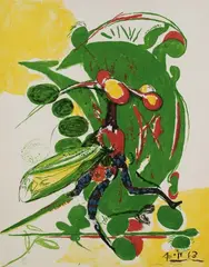 Insect by Graham Sutherland, 1963, Lithograph in colours, sold Mar 2006