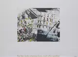 Häuserfront (Wer hier nichts erkennen kann, muß selber pendeln) by Sigmar Polke, 1973, Offset in colours, sold Mar 2006