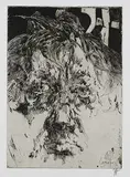 Horst Janssen, 2 Bll.: Selbstporträt "barock". In sich selbst verliebt, 1982, Etching