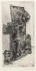 Francis Bott, 4 Bll.: Composition, 1960, Etching in colours