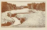 Arthur Illies, 2 Bll.: Alsterwiesen. Wiesenlandschaft, 1900, Etching