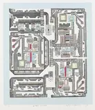 Eduardo Paolozzi, 2 sheets: Appel-Calder. Lunes Domingo, 1975, Silkscreen in colours