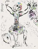 Marc Chagall, Jongleurin, 1960, Lithograph in colours