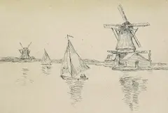 Armand Guillaumin, Paysage en Hollande, 1903, Etching