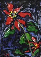 Lothar Malskat, Christrosen, 1970, Oil