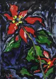 Lothar Malskat, Christrosen, 1970, Oil