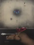 Paul Wunderlich, 2 Bll.: Pfeil und Veilchen. Ein böses Tier