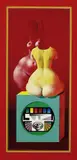 Rudolf Hausner, Evas schönstes Kleid, 1972, Silkscreen in colours
