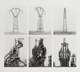 Bernd und Hilla Becher, Hochspannungsmast und Fördertürme