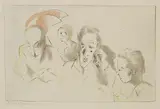 Rudolf Großmann, 4 Bll. Figürliche Kompositionen, 1918, Etching