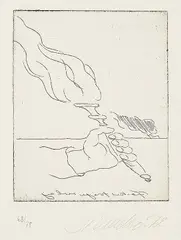 Stefan Wewerka, 6 Bll. Kompositionen, 1972, Etching