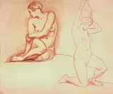 Ludwig von Hofmann, Weibliche Akte mit Amphore