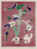 Otmar Alt, Ohne Titel, 1974, Etching and aquatint in colours