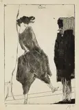 Masken - nach Gavarni by Horst Janssen, 1971, Etching, sold Mar 2006