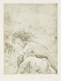 Jürgen Görg, 2 Bll.: Maskerade. Der Kuss, 1984, Etching in colours