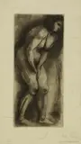 Arno Breker, Stehender weiblicher Akt, 1970, Etching