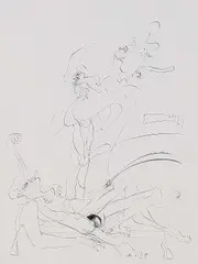 Christian Rickert, 9 Bll. Kompositionen, 1969, Pen and India ink drawing