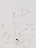 Christian Rickert, 9 Bll. Kompositionen, 1969, Pen and India ink drawing