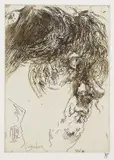 Selbstporträt Wuschel by Horst Janssen, 1982, Etching, sold Mar 2006