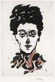 Mark Tobey, Milady, 1973, Etching and aquatint in colours