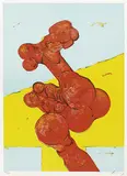 Rudolf Hoflehner, 2 Bll.: Figurale Komposition. Rote Figur