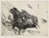 Gestürzter König by Horst Janssen, 1982, Etching, sold Mar 2006