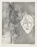 Germaine Richier, Composition with figures, 1920, Etching