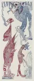 Ursula Schultze Blum, Figürliche Komposition, 1967, Etching in colours